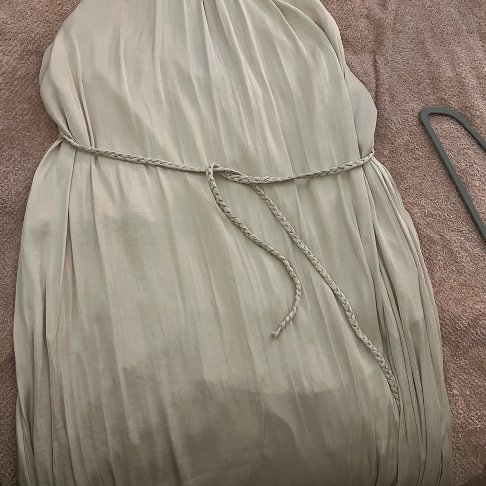 Aakaa Cream Maxi Dress